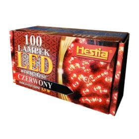 100 lampek led czerwone wewnętrzne