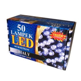 50 lampek białe led wewnętrzne energooszczędne